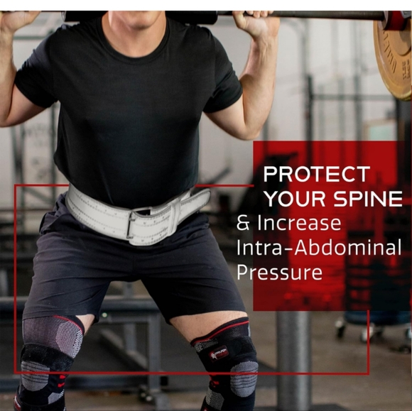 Dark Iron Fitness Weight Lifting Belt for Men & Women - 100% Leather Gym Belts f - Picture 5 of 16